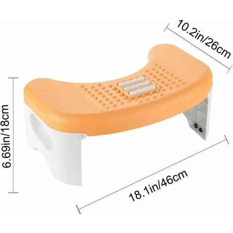 Toilet Stool - Squatting Stool For Toilet Poop For Bathroom, 350 Lb Capacity, Kids, Adults, Elderly, Pregnant, Squatting Toilet Stools For Pooping, For Proper Posing - Image 4