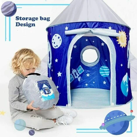 For Toddler Kids - Ideal Gifts For Indoor And OutdoorInteresting Foldable Space/Dinosaur Play Tent2 - Image 2
