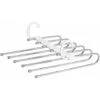 Multifunctional Pants Rack Space-saving Pants Hanger Multifunctional Clothes Hanger Magic Storage Multifunctional Foldable Non-Slip Jeans Rack, White
