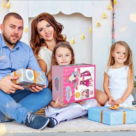 Toddler Vanity Set - Kids Vanity Table For Little Girls With Mirror And Beauty Salon Set, Christmas Birthday Gifts For Pretend Toys For Fart - Image 4