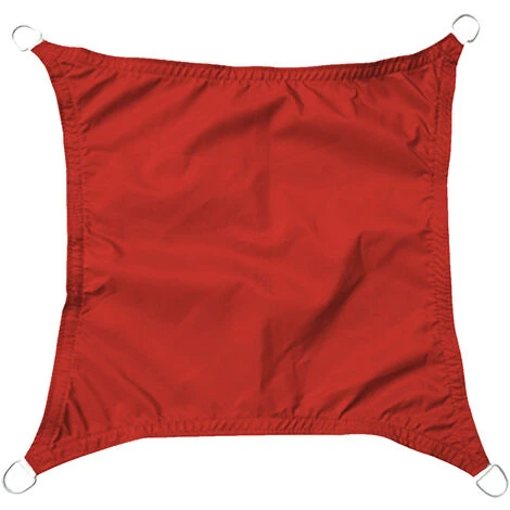 Aquariss 3x3m Sun Shade Sail Canopy Polyester UV Block With Free Rope Sunscreen Awning Square - Terracotta - Image 2