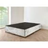 3FT Grey Suede Divan Bed With No Mattress, No Hb And 0 Drawers