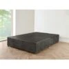 3FT Black Crushed Velvet Divan Bed With No Mattress, No Hb And 0 Drawers
