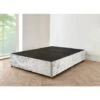 4FT Grey Suede Divan Bed Base