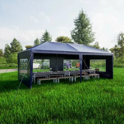 BIRCHTREE Gazebo PE 3X6M PEG02 Blue