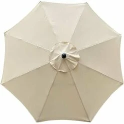 Replacement Cover For Parasol, 8 Ribs, 3 M, Waterproof, Anti-UV, Replacement Fabric, Beige