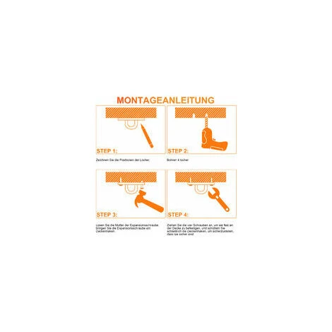 Ceiling Hook, Stainless Steel Swivel Hook, Capacity Up To 500 Kg U-hook For Hammock And Chair - Image 3