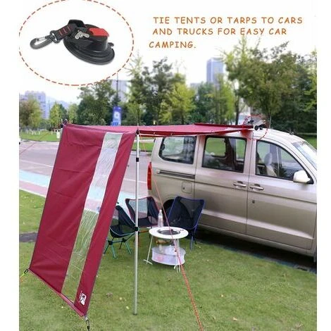 Rose 2 X Heavy Duty Suction Cups - Large Suction Cup With 360° Swivel Hook, For Motorhome Side Awning - Image 4