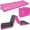 Eyepower XL Folding Sport Mat 180x60x5cm For Fitness Workout Gymnastics Pink